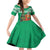 Personalized Nigeria Christmas Family Matching Off Shoulder Short Dress and Hawaiian Shirt Black Santa With Jollof Rice - Wonder Print Shop