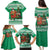 Personalized Nigeria Christmas Family Matching Puletasi and Hawaiian Shirt Black Santa With Jollof Rice - Wonder Print Shop