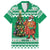 Personalized Nigeria Christmas Family Matching Puletasi and Hawaiian Shirt Black Santa With Jollof Rice - Wonder Print Shop