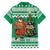 Personalized Nigeria Christmas Family Matching Puletasi and Hawaiian Shirt Black Santa With Jollof Rice - Wonder Print Shop