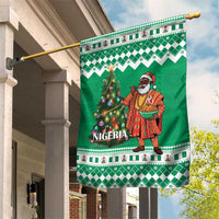 Nigeria Christmas Garden Flag Black Santa With Jollof Rice - Wonder Print Shop