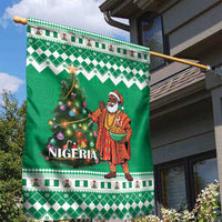Nigeria Christmas Garden Flag Black Santa With Jollof Rice - Wonder Print Shop
