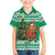 Personalized Nigeria Christmas Kid Hawaiian Shirt Black Santa With Jollof Rice - Wonder Print Shop