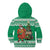 Personalized Nigeria Christmas Kid Hoodie Black Santa With Jollof Rice - Wonder Print Shop