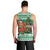 Personalized Nigeria Christmas Men Tank Top Black Santa With Jollof Rice - Wonder Print Shop