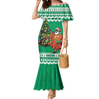 Personalized Nigeria Christmas Mermaid Dress Black Santa With Jollof Rice - Wonder Print Shop
