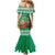 Personalized Nigeria Christmas Mermaid Dress Black Santa With Jollof Rice - Wonder Print Shop