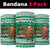 Nigeria Christmas Neck Gaiter Black Santa With Jollof Rice - Wonder Print Shop