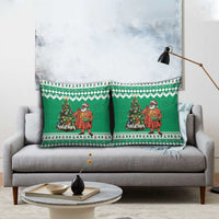 Nigeria Christmas Pillow Cover Black Santa With Jollof Rice - Wonder Print Shop