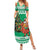 Personalized Nigeria Christmas Summer Maxi Dress Black Santa With Jollof Rice - Wonder Print Shop
