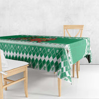 Nigeria Christmas Tablecloth Black Santa With Jollof Rice - Wonder Print Shop