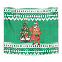 Nigeria Christmas Tapestry Black Santa With Jollof Rice - Wonder Print Shop