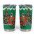 Nigeria Christmas Tumbler Cup Black Santa With Jollof Rice - Wonder Print Shop