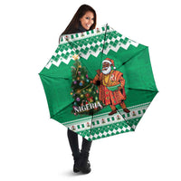 Nigeria Christmas Umbrella Black Santa With Jollof Rice - Wonder Print Shop