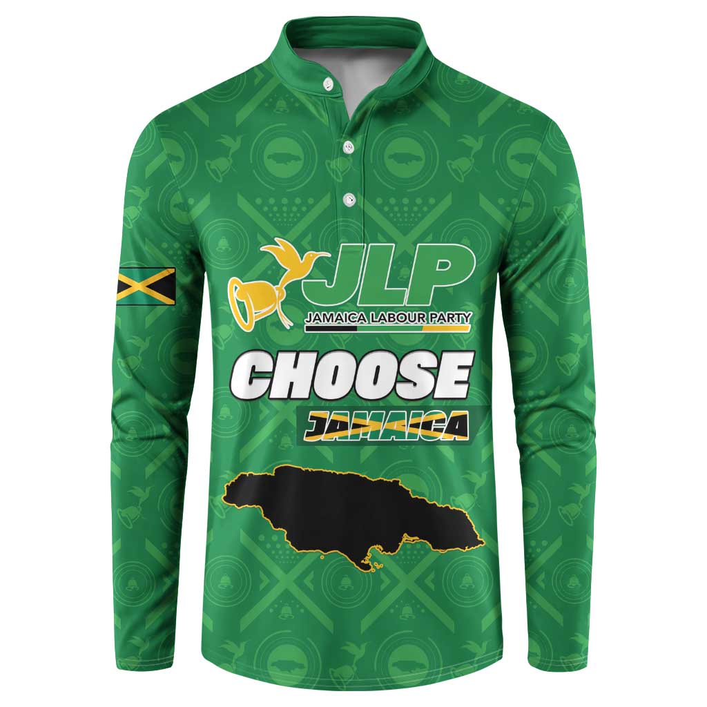 Personalized Jamaica Labour Party Button Sweatshirt Choose Jamica - Wonder Print Shop