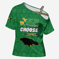 Personalized Jamaica Labour Party Cross Shoulder Shirt Choose Jamica - Wonder Print Shop