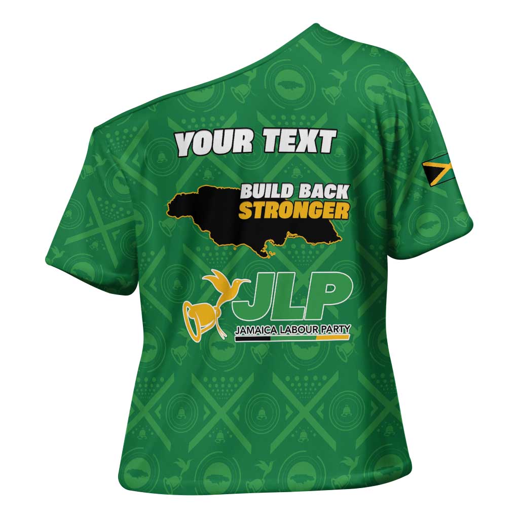 Personalized Jamaica Labour Party Cross Shoulder Shirt Choose Jamica - Wonder Print Shop