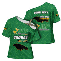 Personalized Jamaica Labour Party Cross Shoulder Shirt Choose Jamica - Wonder Print Shop