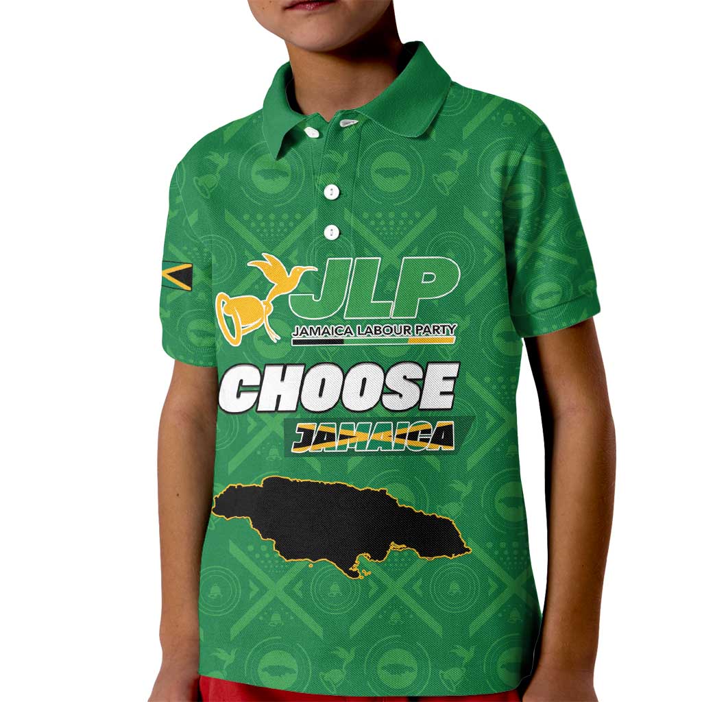 Personalized Jamaica Labour Party Kid Polo Shirt Choose Jamica - Wonder Print Shop