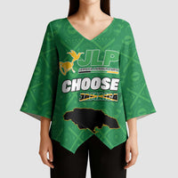 Personalized Jamaica Labour Party Kimono Sleeve Blouse Choose Jamica - Wonder Print Shop