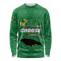 Personalized Jamaica Labour Party Long Sleeve Shirt Choose Jamica - Wonder Print Shop