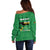 Personalized Jamaica Labour Party Off Shoulder Sweater Choose Jamica - Wonder Print Shop