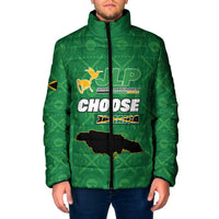 Personalized Jamaica Labour Party Padded Jacket Choose Jamica - Wonder Print Shop