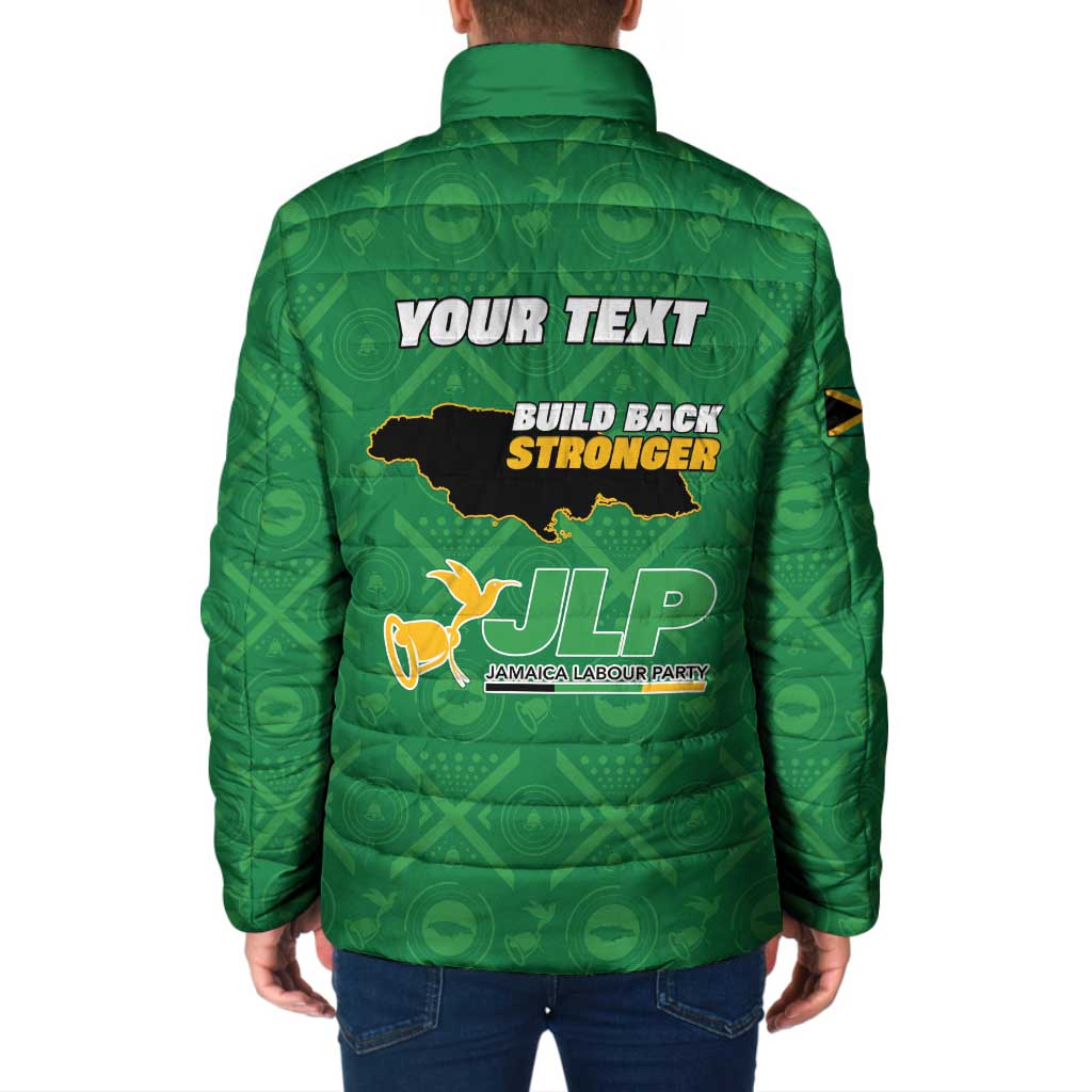 Personalized Jamaica Labour Party Padded Jacket Choose Jamica - Wonder Print Shop