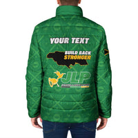 Personalized Jamaica Labour Party Padded Jacket Choose Jamica - Wonder Print Shop