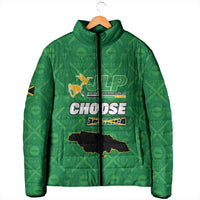 Personalized Jamaica Labour Party Padded Jacket Choose Jamica - Wonder Print Shop