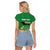 Personalized Jamaica Labour Party Raglan Cropped T Shirt Choose Jamica - Wonder Print Shop