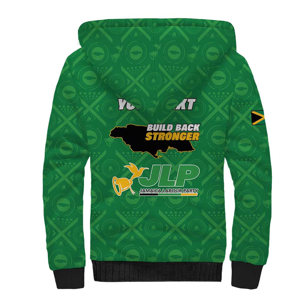 Personalized Jamaica Labour Party Sherpa Hoodie Choose Jamica - Wonder Print Shop