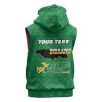 Personalized Jamaica Labour Party Sleeveless Hoodie Choose Jamica - Wonder Print Shop