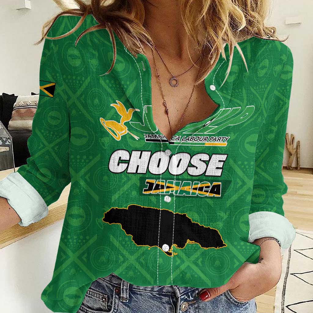 Personalized Jamaica Labour Party Women Casual Shirt Choose Jamica - Wonder Print Shop
