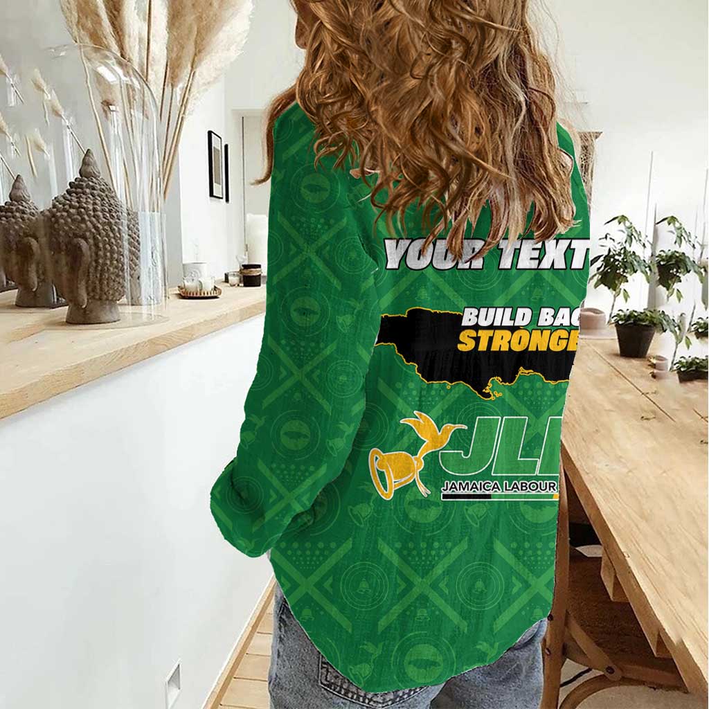 Personalized Jamaica Labour Party Women Casual Shirt Choose Jamica - Wonder Print Shop