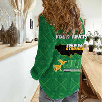 Personalized Jamaica Labour Party Women Casual Shirt Choose Jamica - Wonder Print Shop