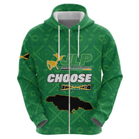 Personalized Jamaica Labour Party Zip Hoodie Choose Jamica - Wonder Print Shop