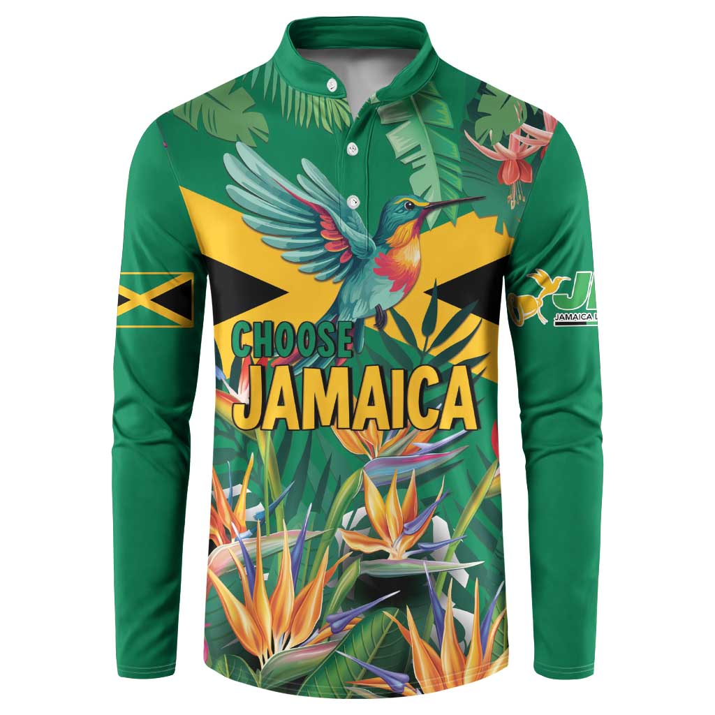 JLP 1PM Holness Button Sweatshirt Jamaica Labour Party - Tropical Style - Wonder Print Shop