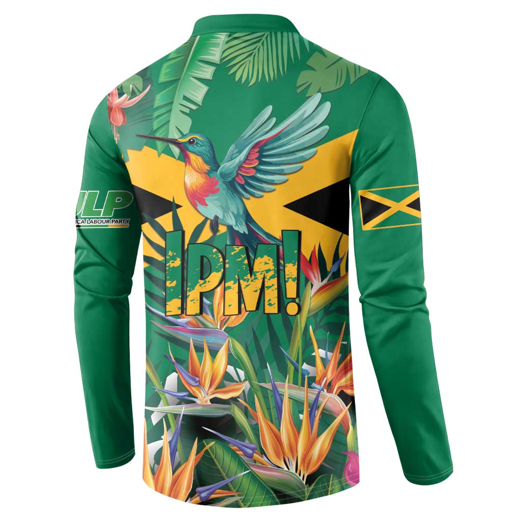 JLP 1PM Holness Button Sweatshirt Jamaica Labour Party - Tropical Style - Wonder Print Shop