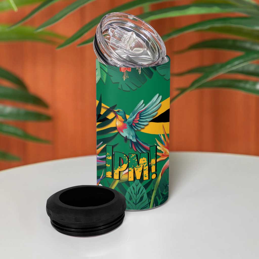 JLP 1PM Holness 4 in 1 Can Cooler Tumbler Jamaica Labour Party - Tropical Style - Wonder Print Shop