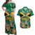 JLP 1PM Holness Couples Matching Off Shoulder Maxi Dress and Hawaiian Shirt Jamaica Labour Party - Tropical Style - Wonder Print Shop