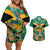 JLP 1PM Holness Couples Matching Off Shoulder Short Dress and Hawaiian Shirt Jamaica Labour Party - Tropical Style - Wonder Print Shop