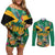JLP 1PM Holness Couples Matching Off Shoulder Short Dress and Long Sleeve Button Shirt Jamaica Labour Party - Tropical Style - Wonder Print Shop