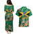 JLP 1PM Holness Couples Matching Puletasi and Hawaiian Shirt Jamaica Labour Party - Tropical Style - Wonder Print Shop