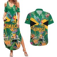 JLP 1PM Holness Couples Matching Summer Maxi Dress and Hawaiian Shirt Jamaica Labour Party - Tropical Style - Wonder Print Shop