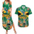 JLP 1PM Holness Couples Matching Summer Maxi Dress and Hawaiian Shirt Jamaica Labour Party - Tropical Style - Wonder Print Shop