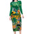 JLP 1PM Holness Family Matching Long Sleeve Bodycon Dress and Hawaiian Shirt Jamaica Labour Party - Tropical Style - Wonder Print Shop