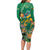 JLP 1PM Holness Family Matching Long Sleeve Bodycon Dress and Hawaiian Shirt Jamaica Labour Party - Tropical Style - Wonder Print Shop
