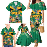 JLP 1PM Holness Family Matching Mermaid Dress and Hawaiian Shirt Jamaica Labour Party - Tropical Style - Wonder Print Shop