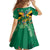 JLP 1PM Holness Family Matching Off The Shoulder Long Sleeve Dress and Hawaiian Shirt Jamaica Labour Party - Tropical Style - Wonder Print Shop